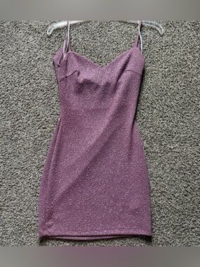 Windsor purple sparkly bodycon dress